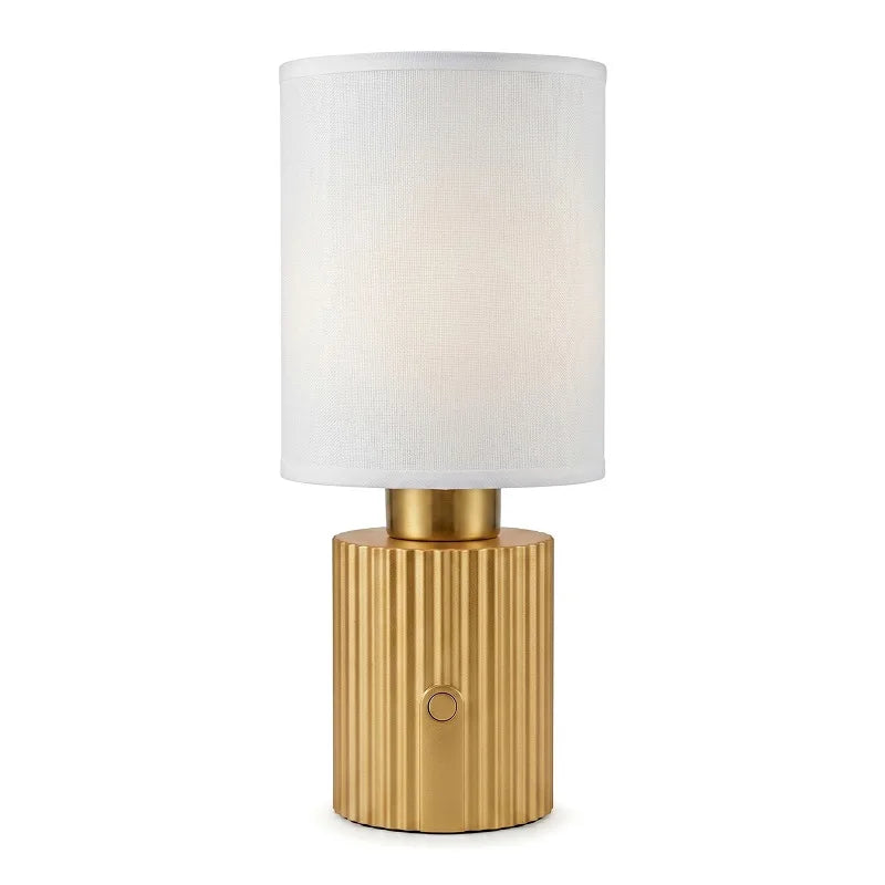 Jian Bian Rechargeable Touch Dimmable Fabric Shade Table Lamp