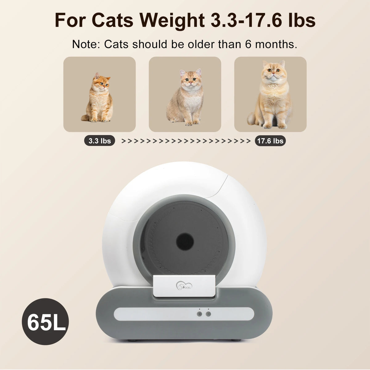 DOEL Smart Self-Cleaning Automatic Cat Litter Box