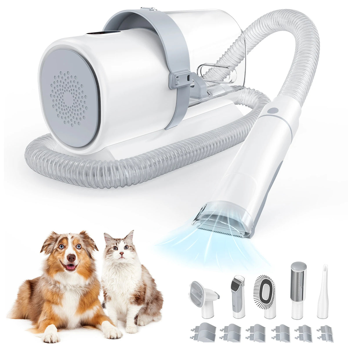 JHK Professional Pet Grooming Vacuum Kit With Clippers