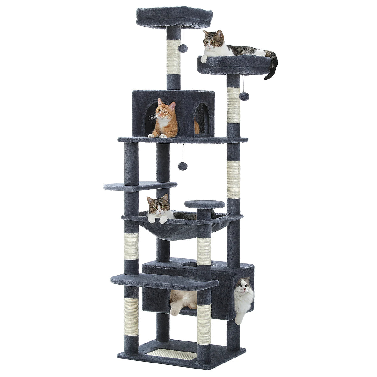 PAWZ Road Multilevel Cat Tree With Sisal Scratching Posts