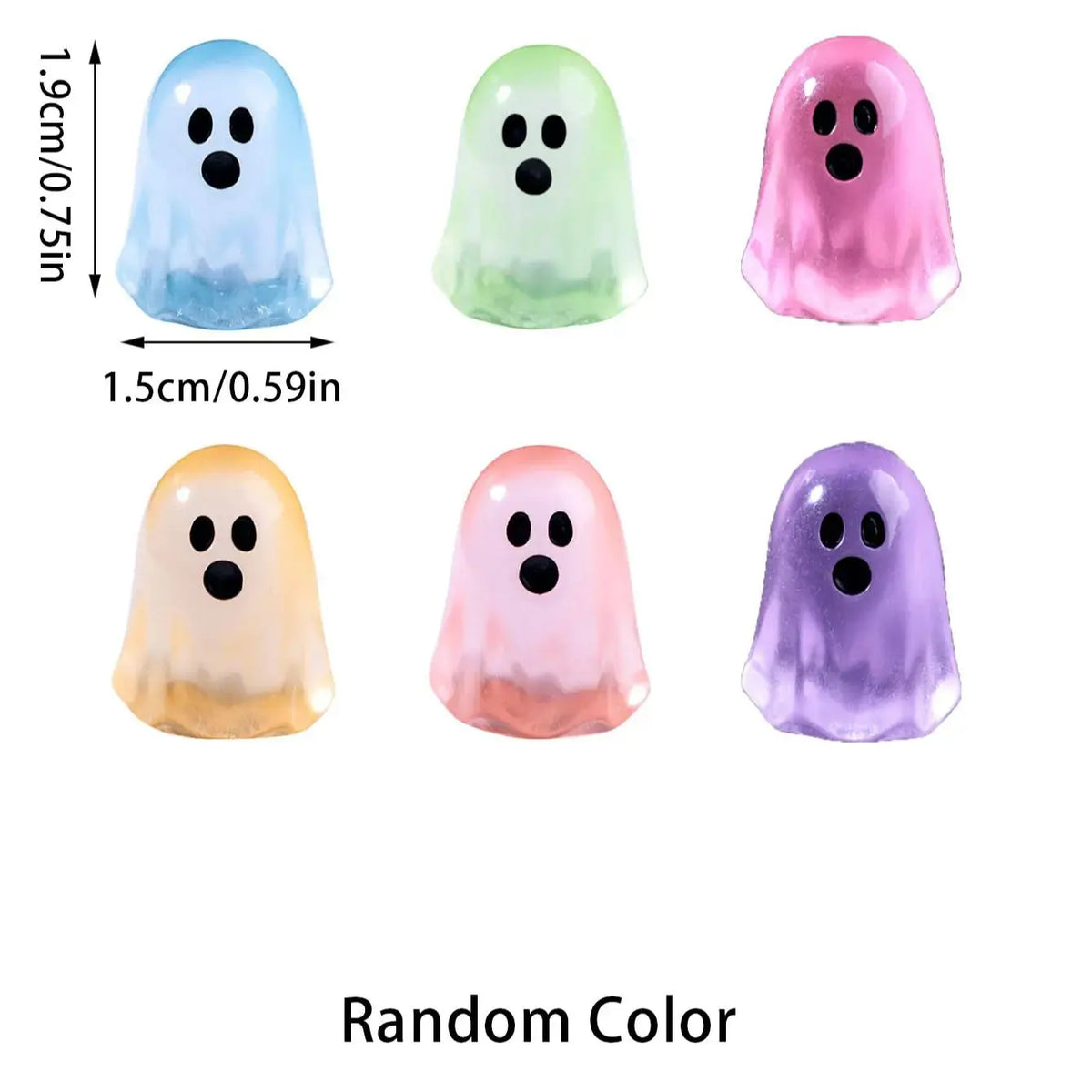 Mini Resin Ghost Luminous Halloween Decoration Figurines