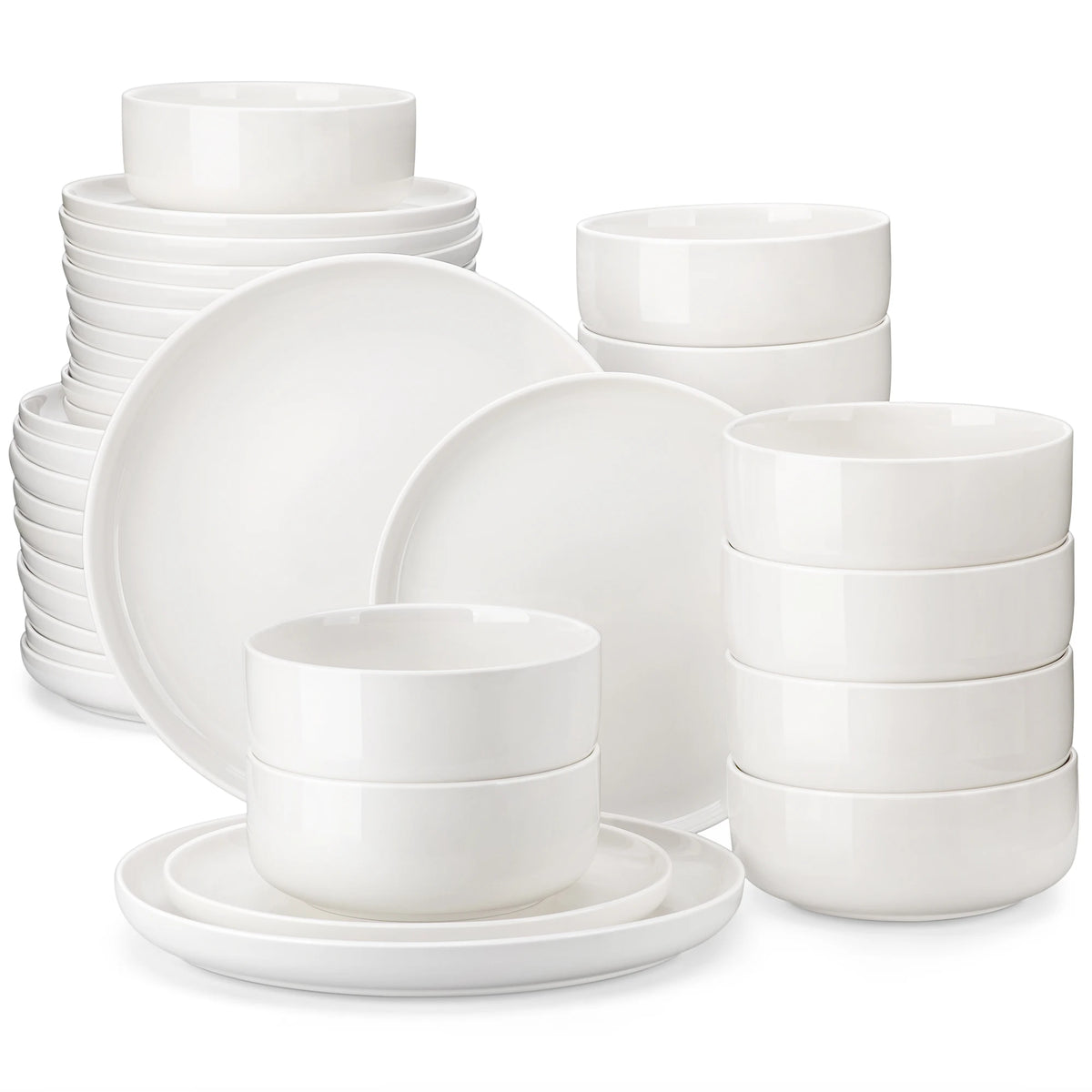 Malacasa Ceramic Porcelain Dinnerware Set