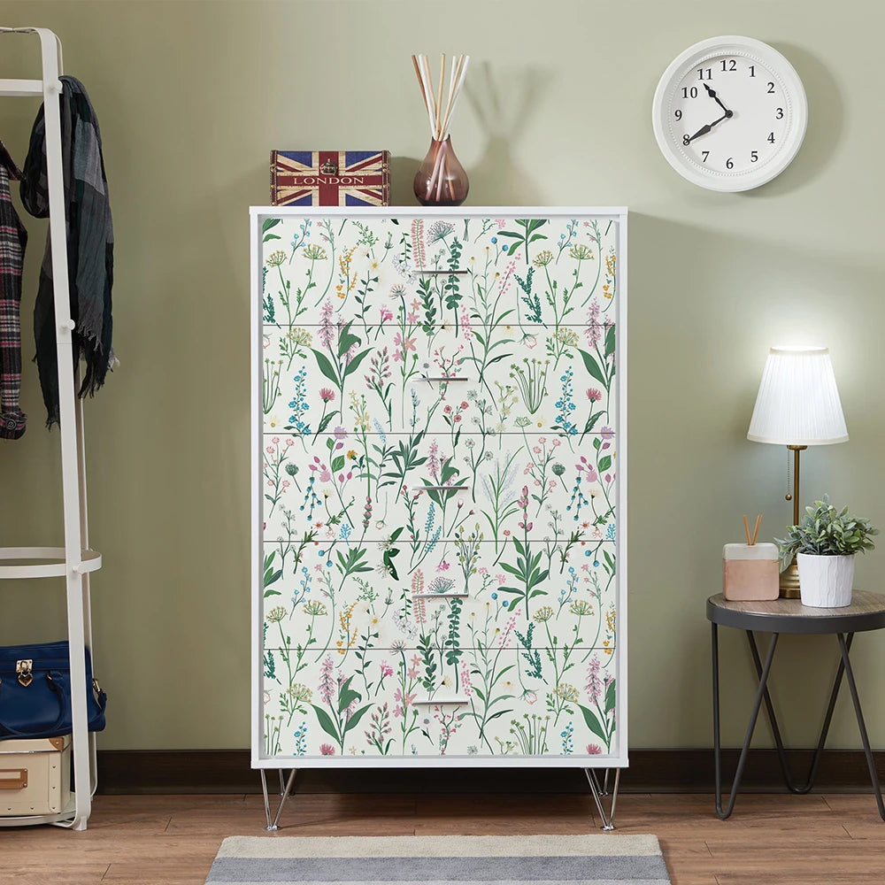 JIFFDIFF Floral Peel And Stick Wallpaper for Home Decor