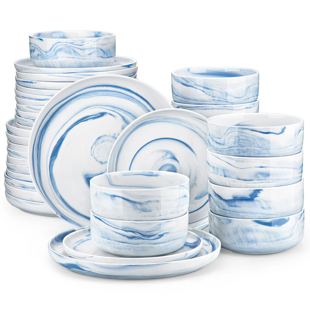 Malacasa Ceramic Porcelain Dinnerware Set