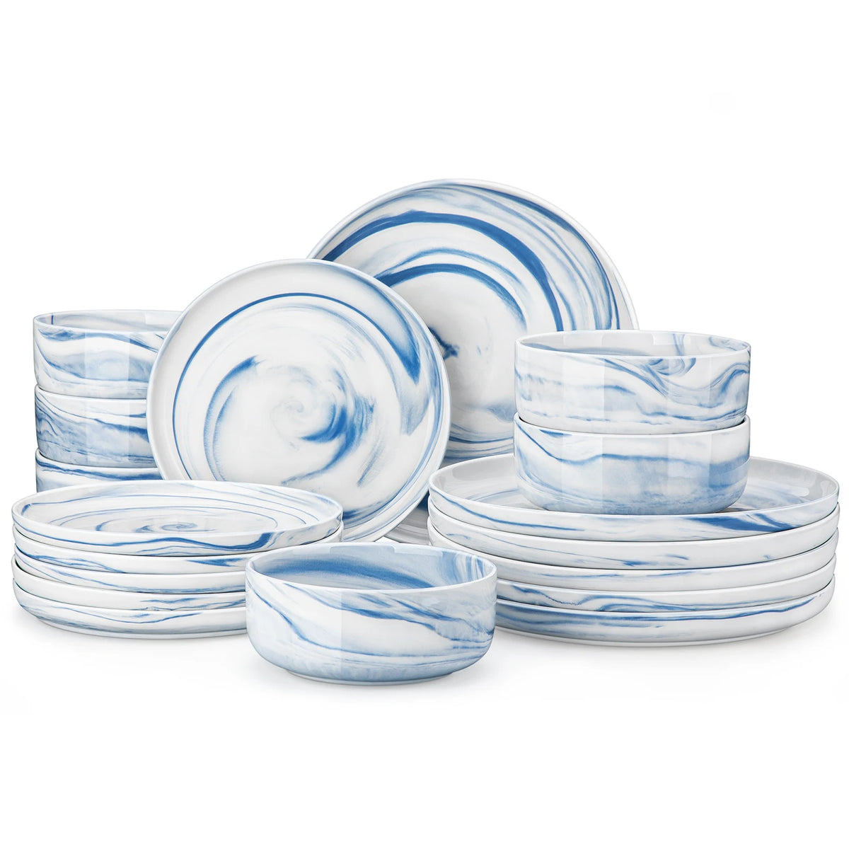 Malacasa Ceramic Porcelain Dinnerware Set