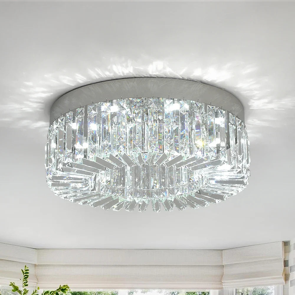 VETRULUS Crystal LED Ceiling Chandelier Light Fixture