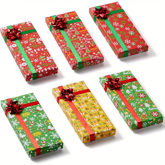 Joyfy Christmas Gift Card Boxes With Lids, 9 Pack