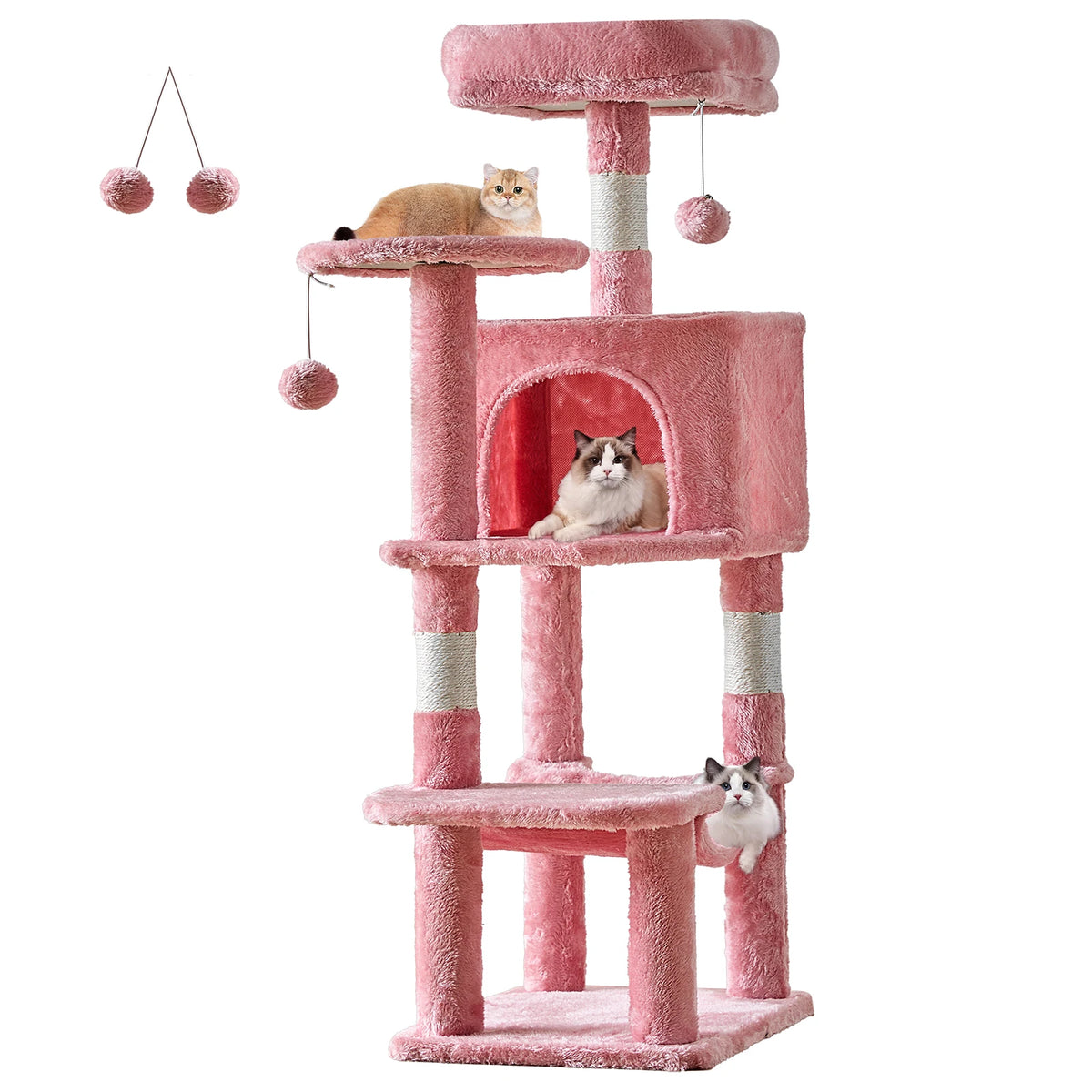 JHK Multi-Level Cat Tree With Sisal Scratching Posts