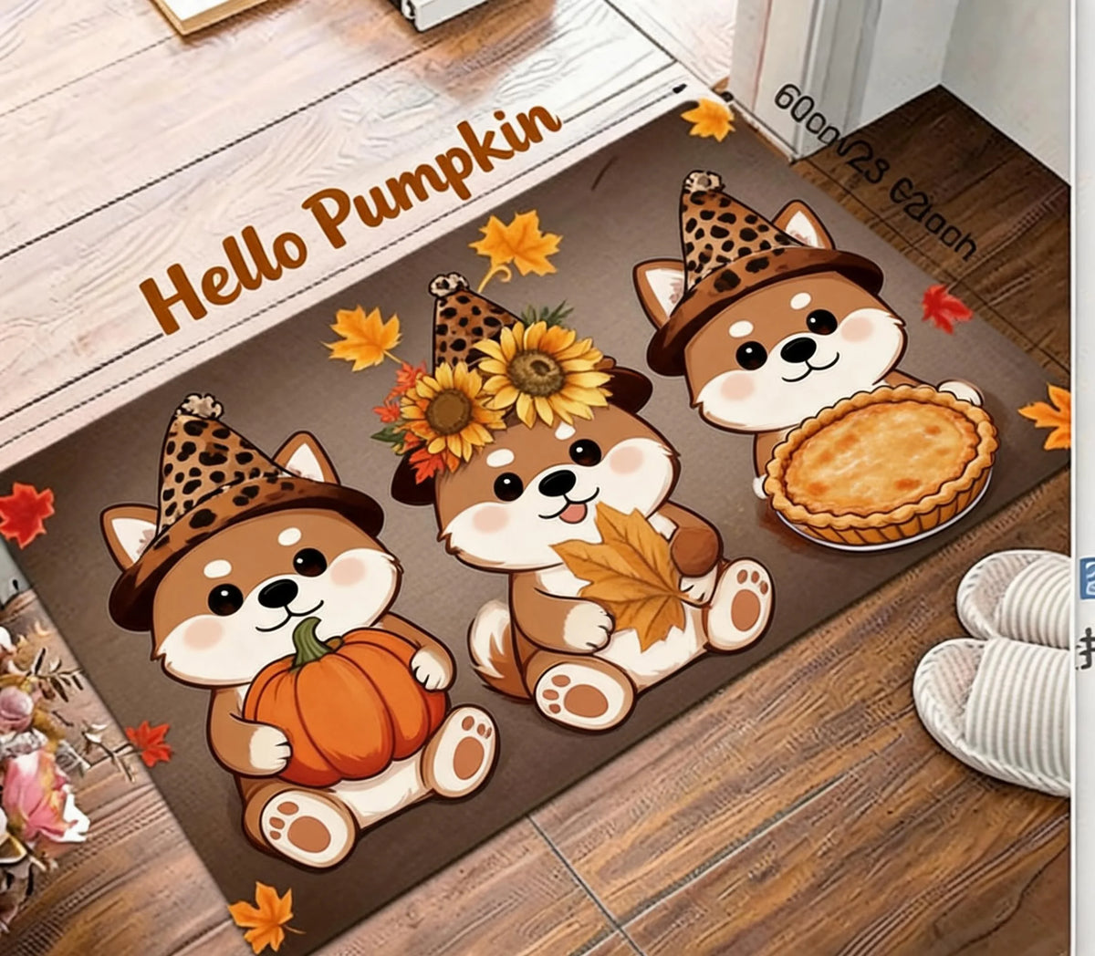 Autumn Gnome Non Slip Waterproof Indoor Outdoor Doorway Mat