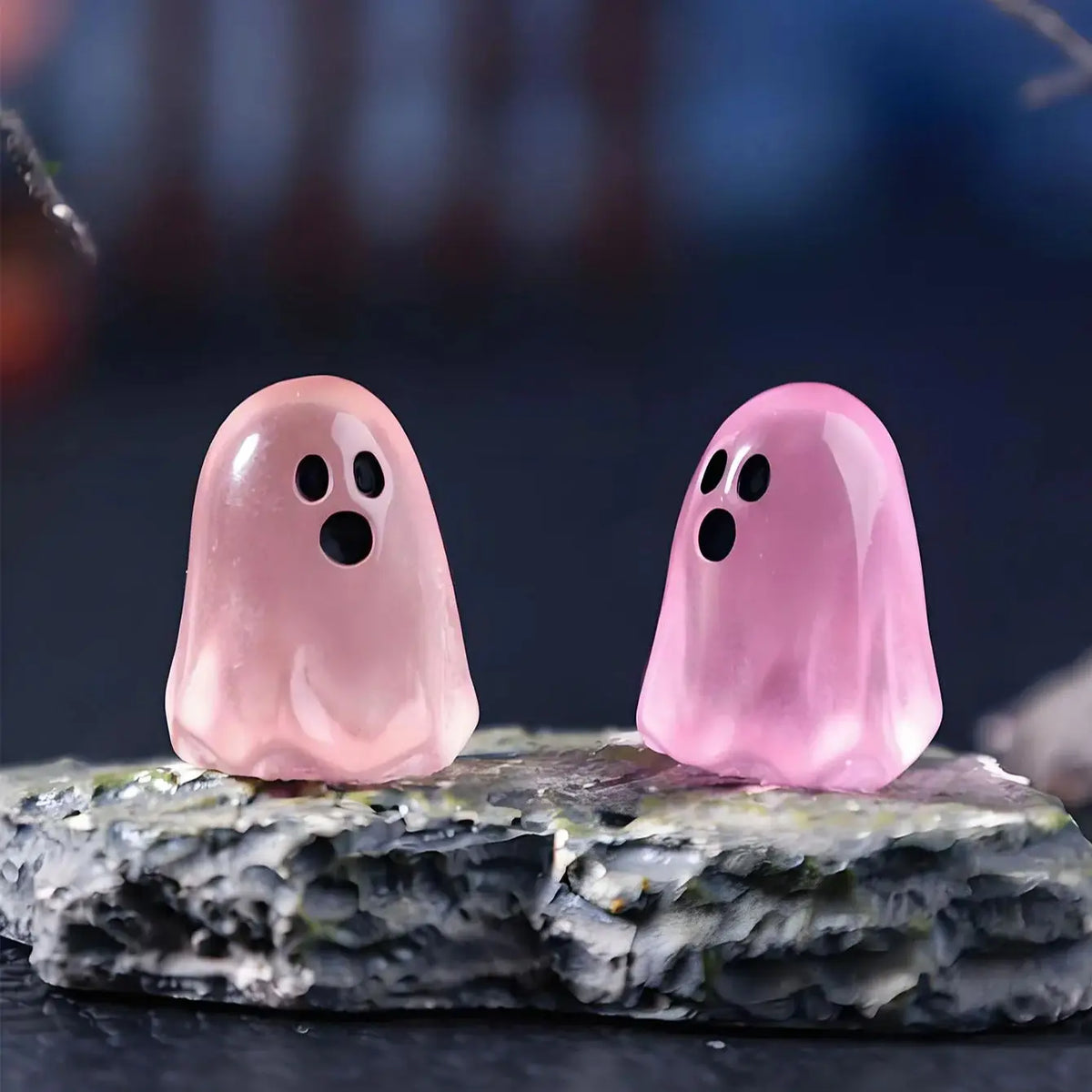 Mini Resin Ghost Luminous Halloween Decoration Figurines