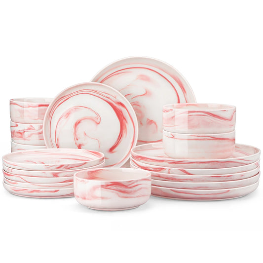 Malacasa Ceramic Porcelain Dinnerware Set