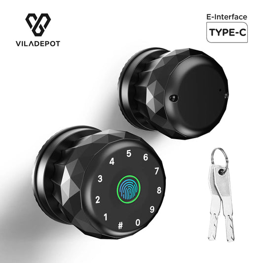 Viladepot Bidirectional Smart Lock Fingerprint Bluetooth Keypad