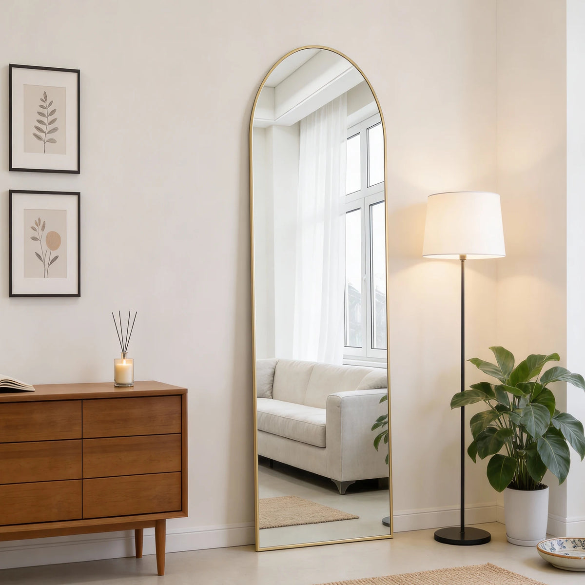 MCQ Arched Full Length Door Hanging Mirror