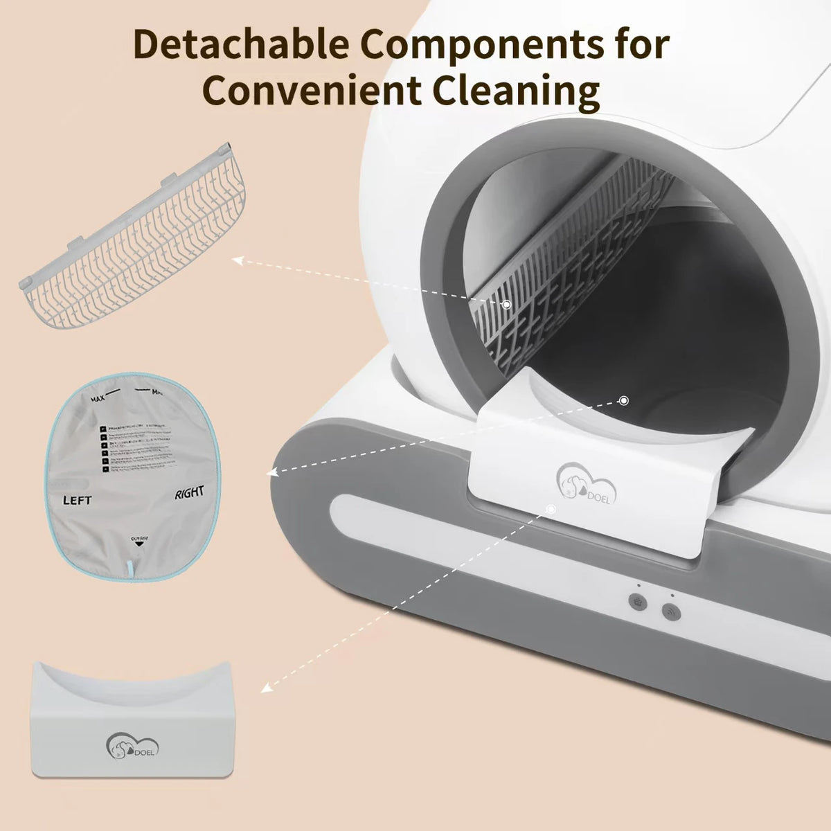 DOEL Smart Self-Cleaning Automatic Cat Litter Box