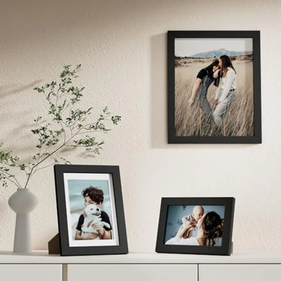 10 Piece Wooden Picture Frame Gallery Wall Display Set