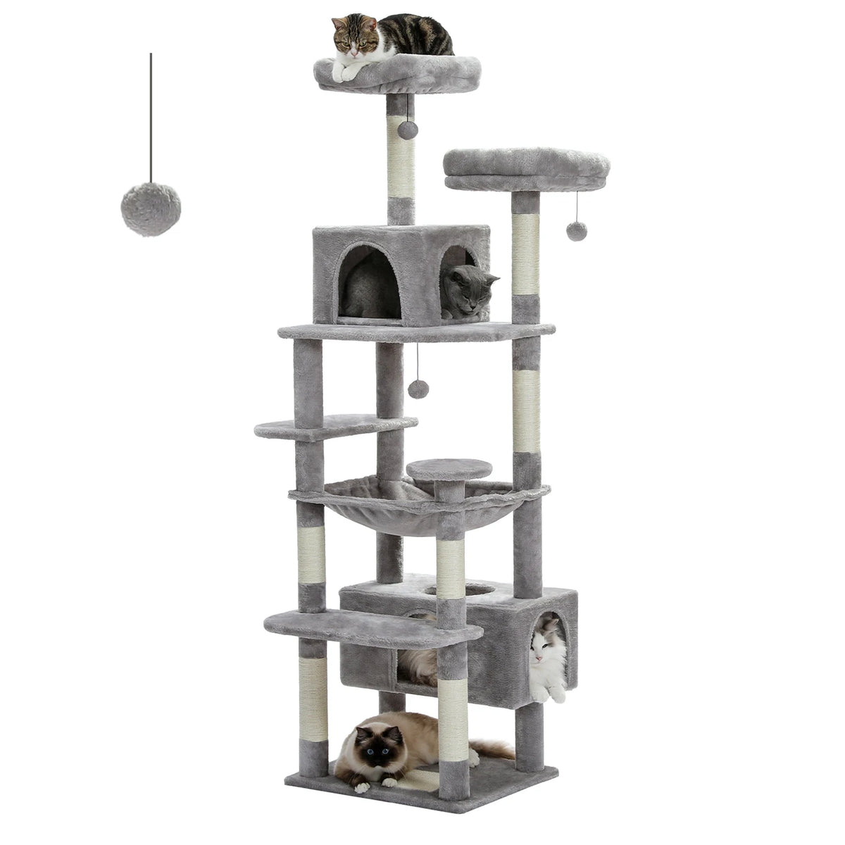 PAWZ Road Multilevel Cat Tree With Sisal Scratching Posts
