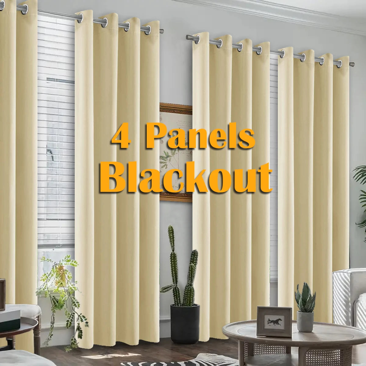 Thermal Insulated Blackout Grommet Curtains For Home