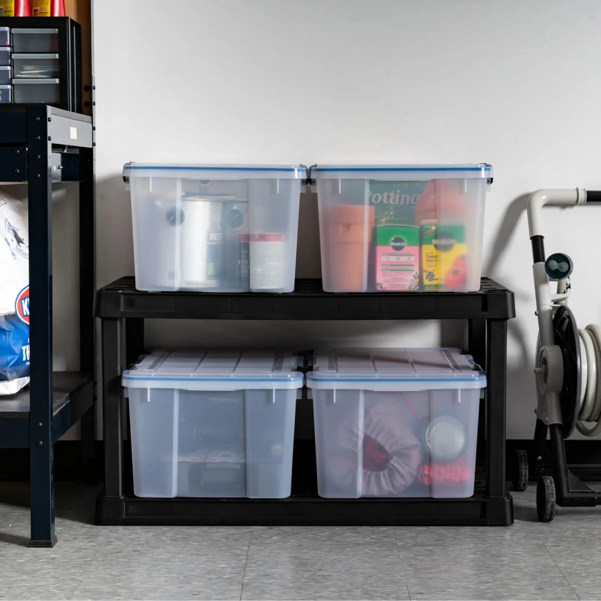 Plastic Storage Bins With Airtight Sealed Lids for Organization