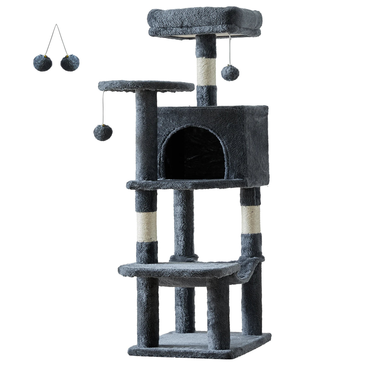 JHK Multi-Level Cat Tree With Sisal Scratching Posts