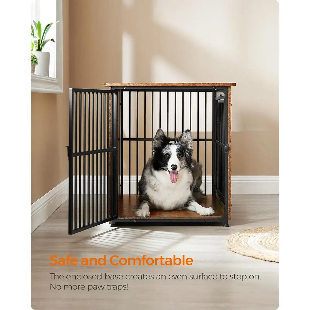 Heavy Duty Dog Crate Furniture End Table for Large Dogs