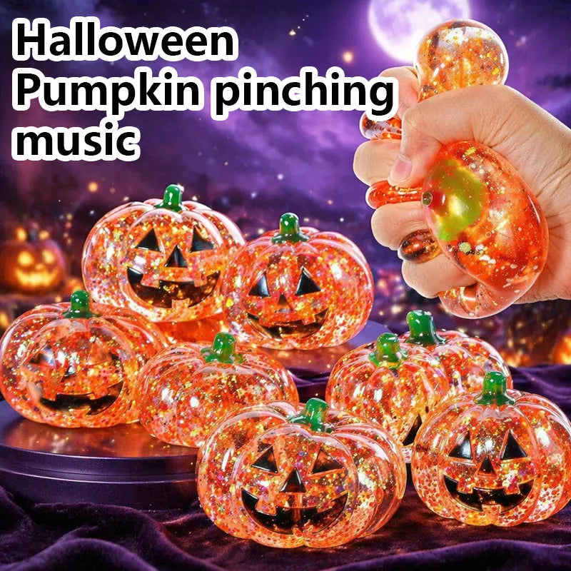 Halloween Pumpkin Squishy Toy For Stress Relief