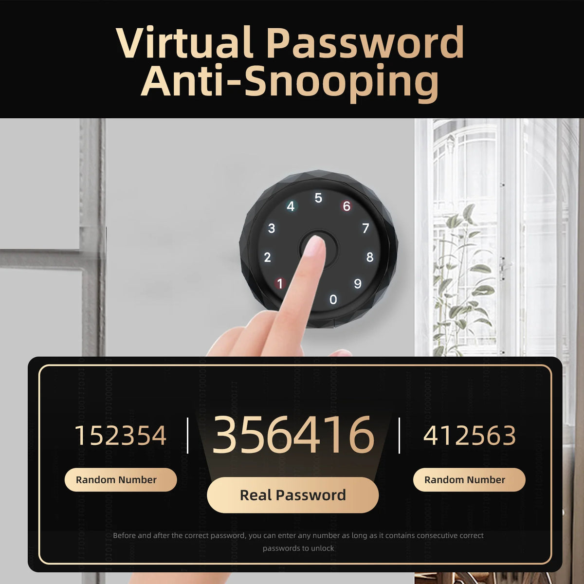 Viladepot Bidirectional Smart Lock Fingerprint Bluetooth Keypad