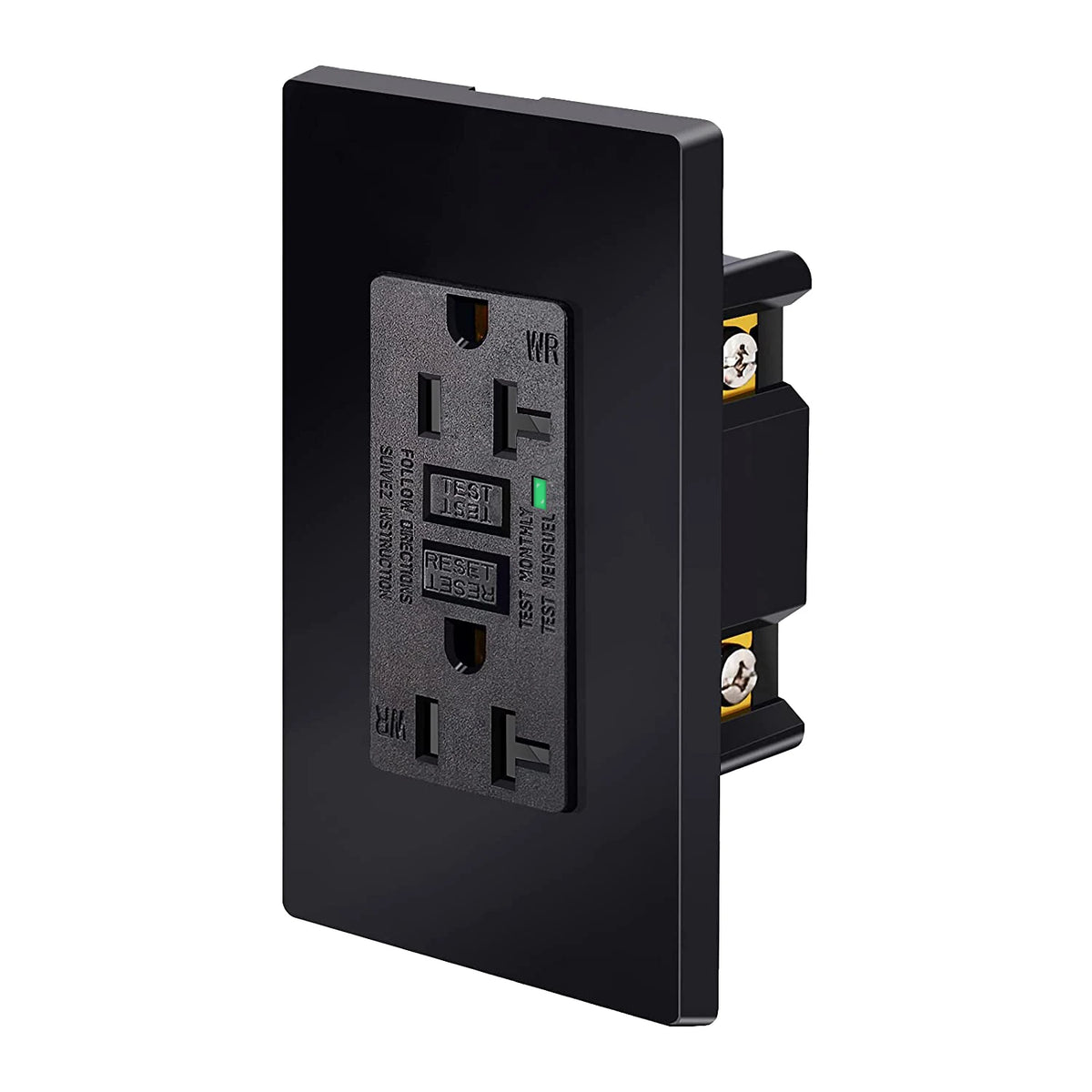 GFCI Outlet 20 Amp Tamper Resistant Receptacle LED Indicator