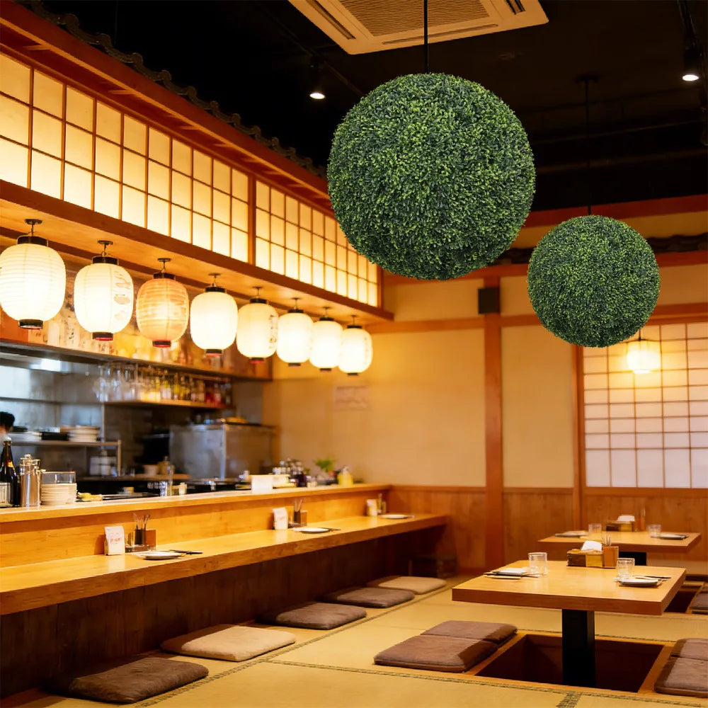Artificial Boxwood Topiary Balls for Garden and Patio Decoration