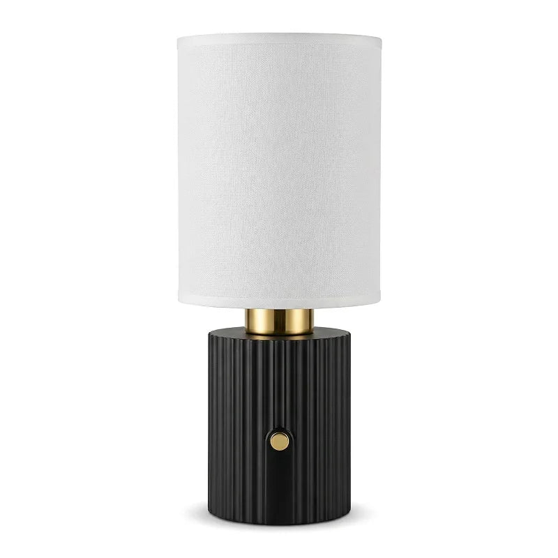 Jian Bian Rechargeable Touch Dimmable Fabric Shade Table Lamp