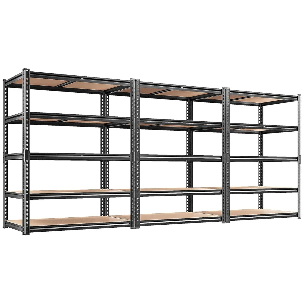 Adjustable Heavy Duty Five Tier Metal Storage Shelving for Garage and Warehouse