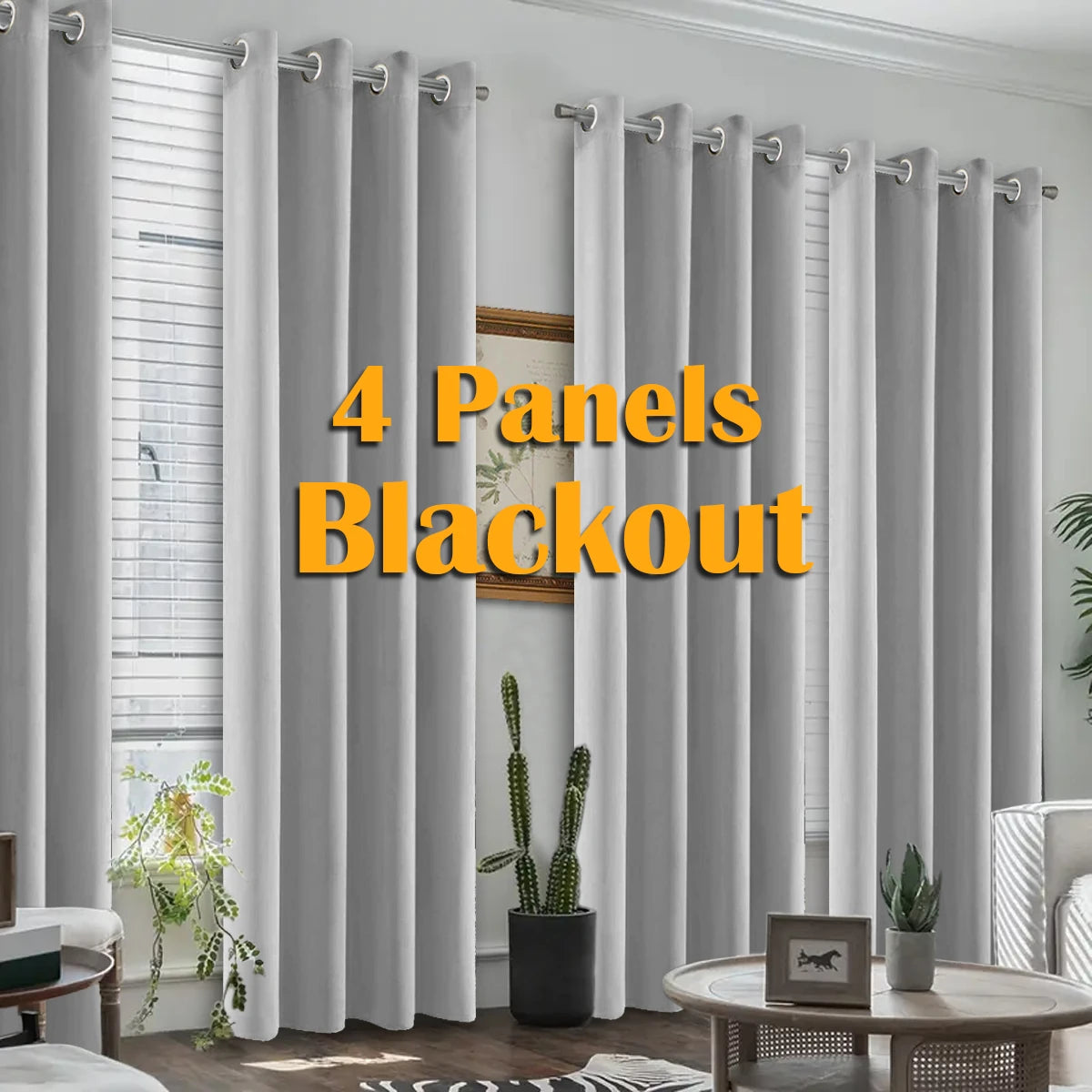 Thermal Insulated Blackout Grommet Curtains For Home