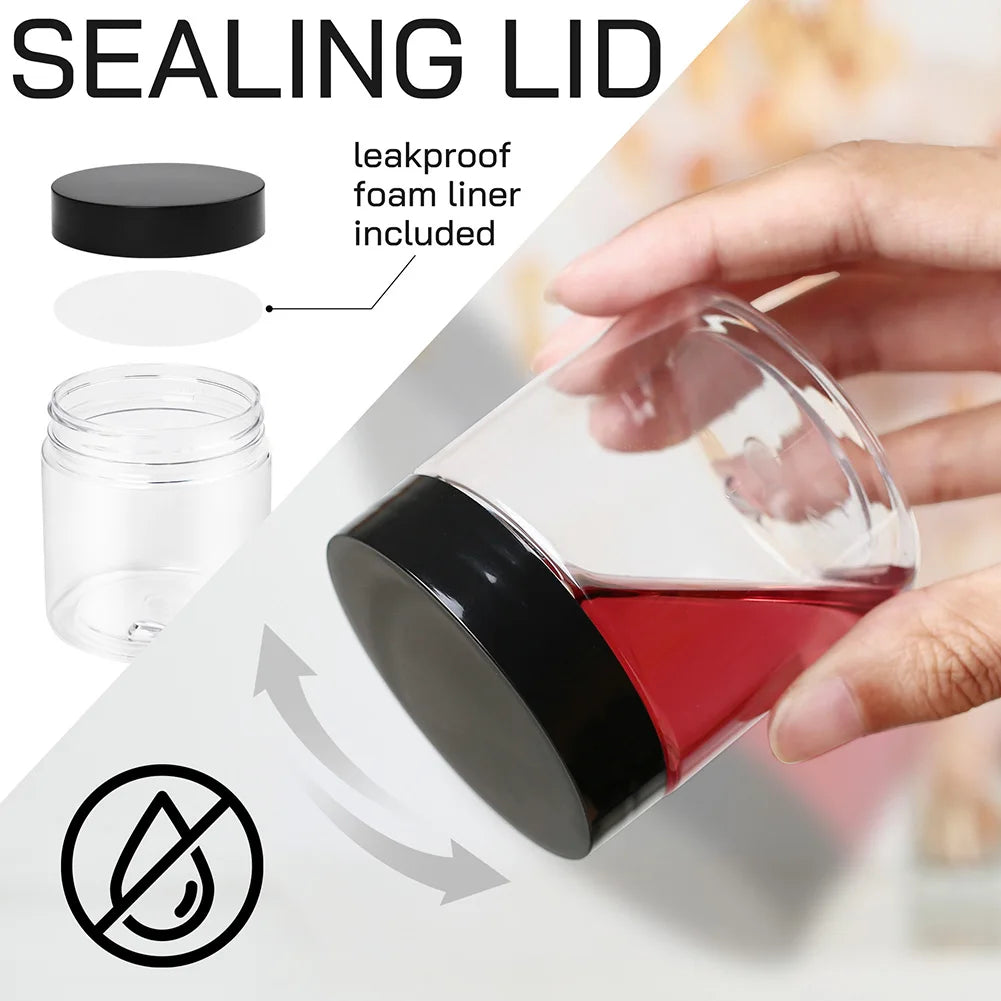 Transparent Plastic Airtight Kitchen Food Storage Jars