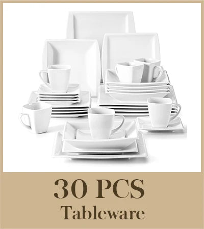 MALACASA Porcelain Dinnerware Set for Home and Dining