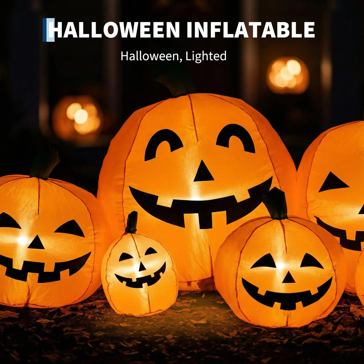 Inflatable Halloween Pumpkin Patch Decoration With LED Lights