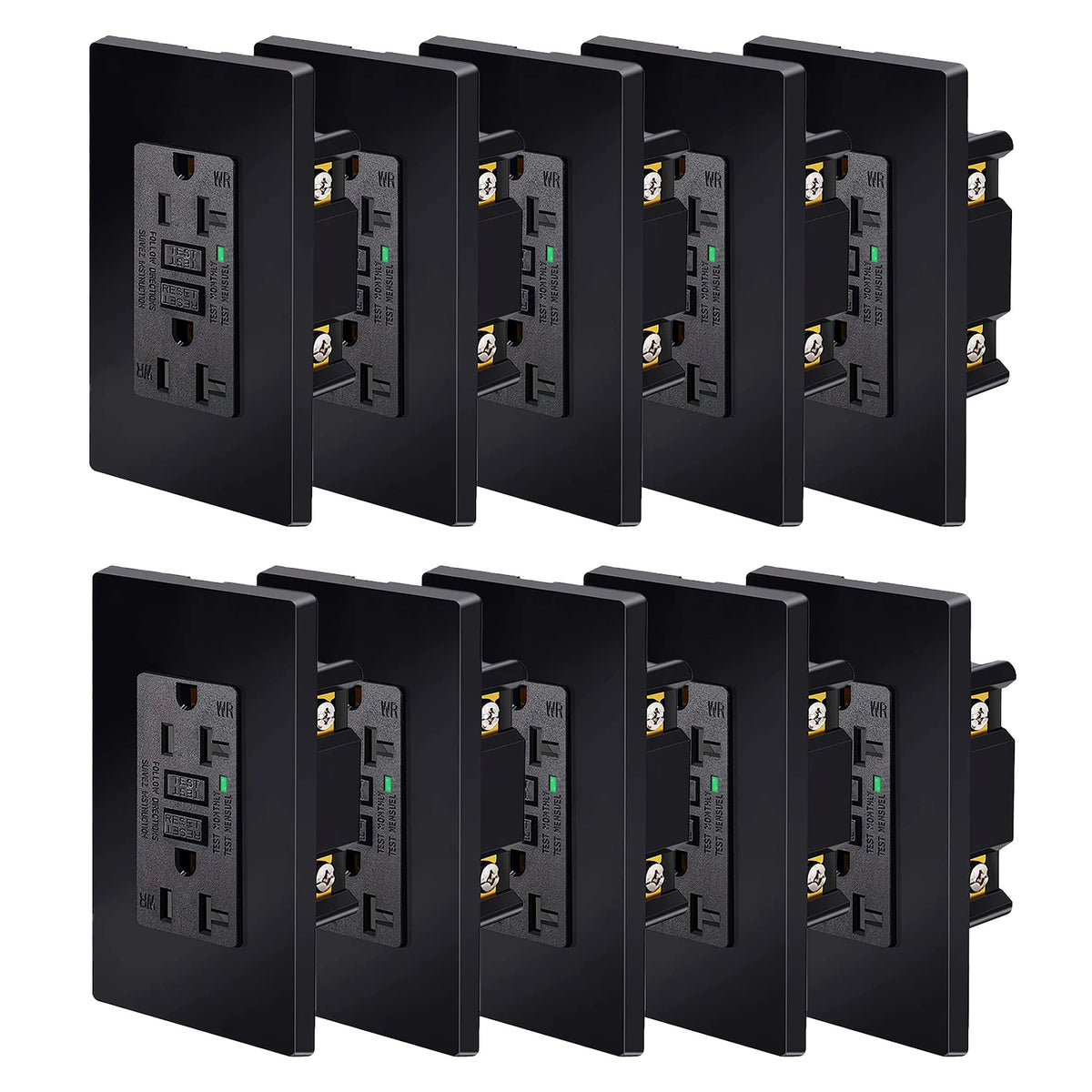 GFCI Outlet 20 Amp Tamper Resistant Receptacle LED Indicator