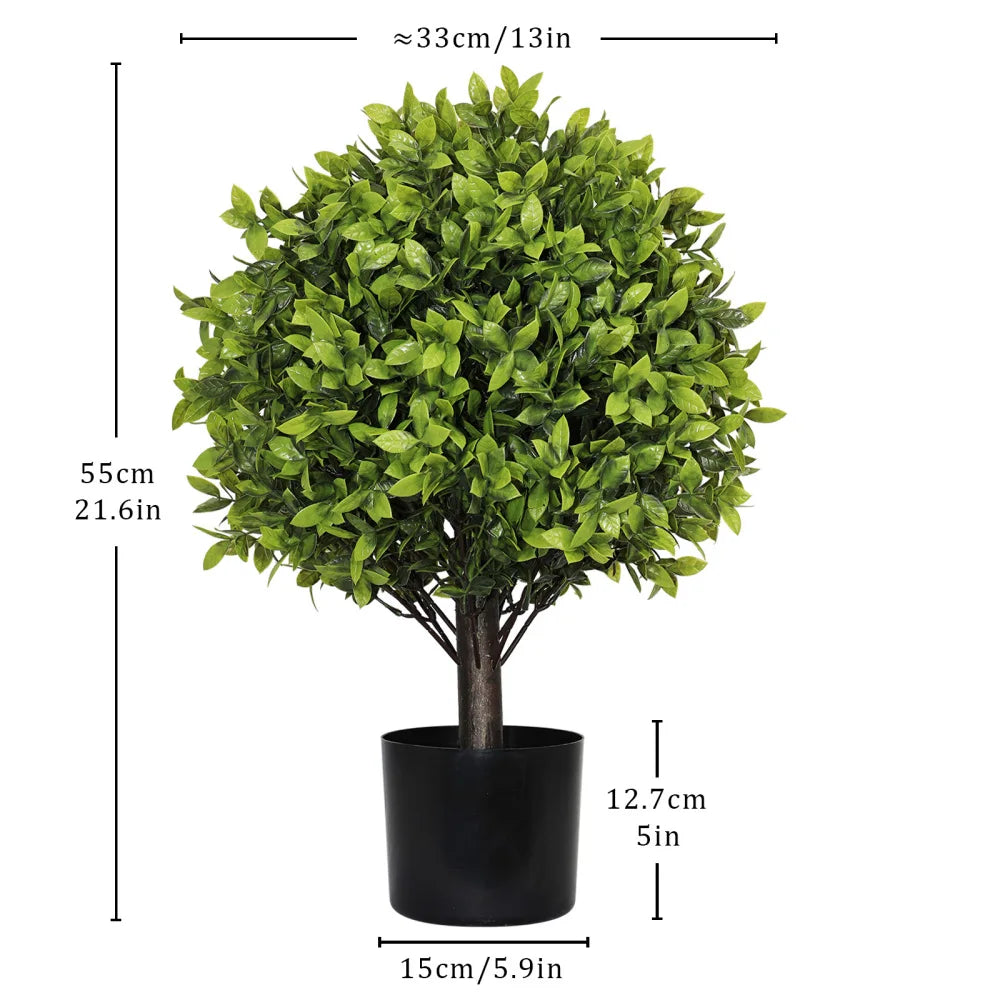 Artificial Boxwood Topiary Ball Trees For Indoor Outdoor Decor