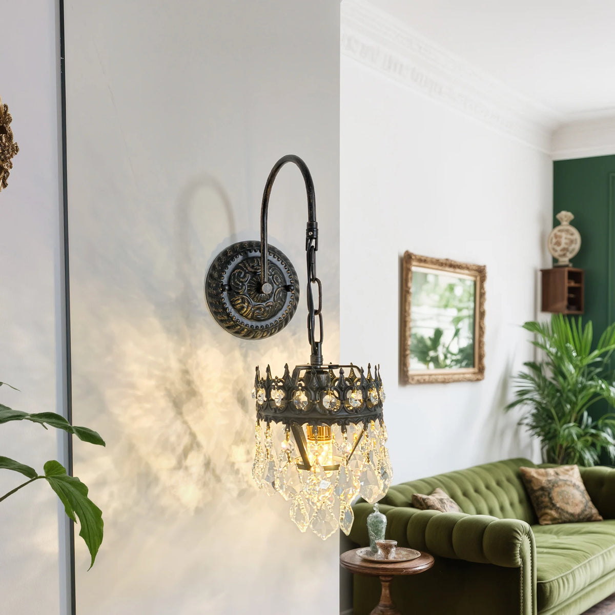 Vrygle Medieval Modern Crystal Wall Lamp for Indoor Spaces