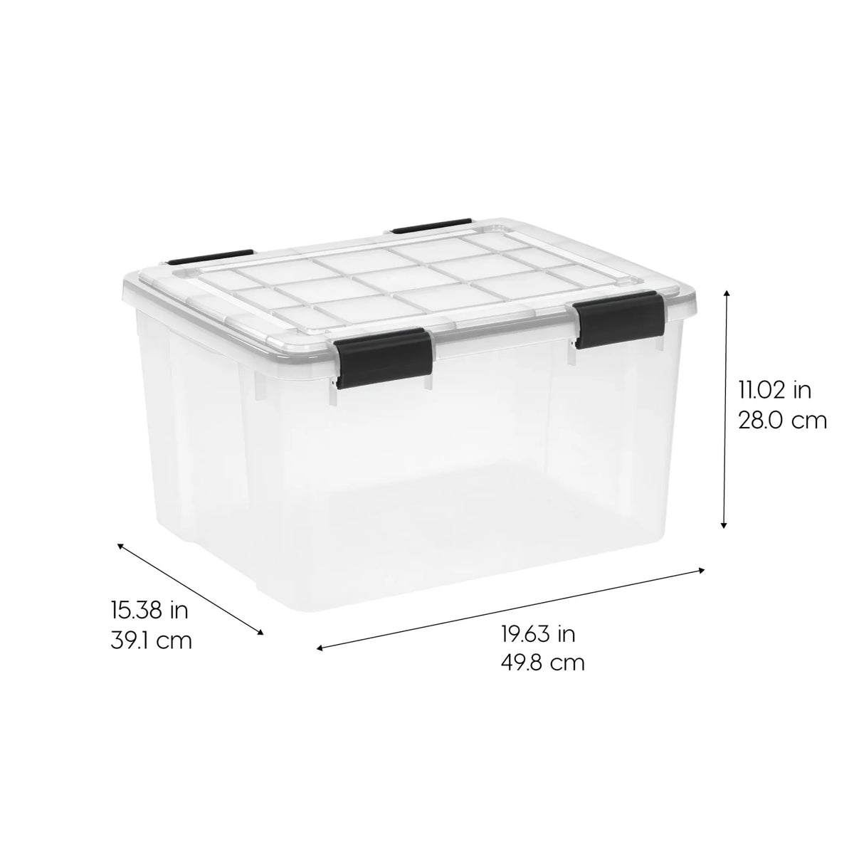 Plastic Storage Bins With Airtight Sealed Lids for Organization