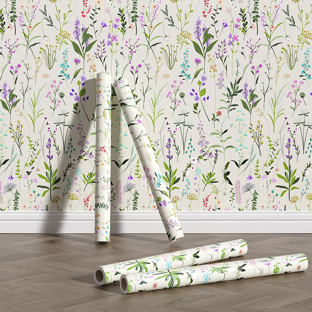 JIFFDIFF Floral Peel And Stick Wallpaper for Home Decor