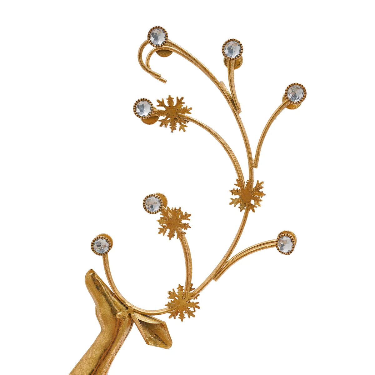 Elegant Metal Deer Statue For Modern Indoor Holiday Decor
