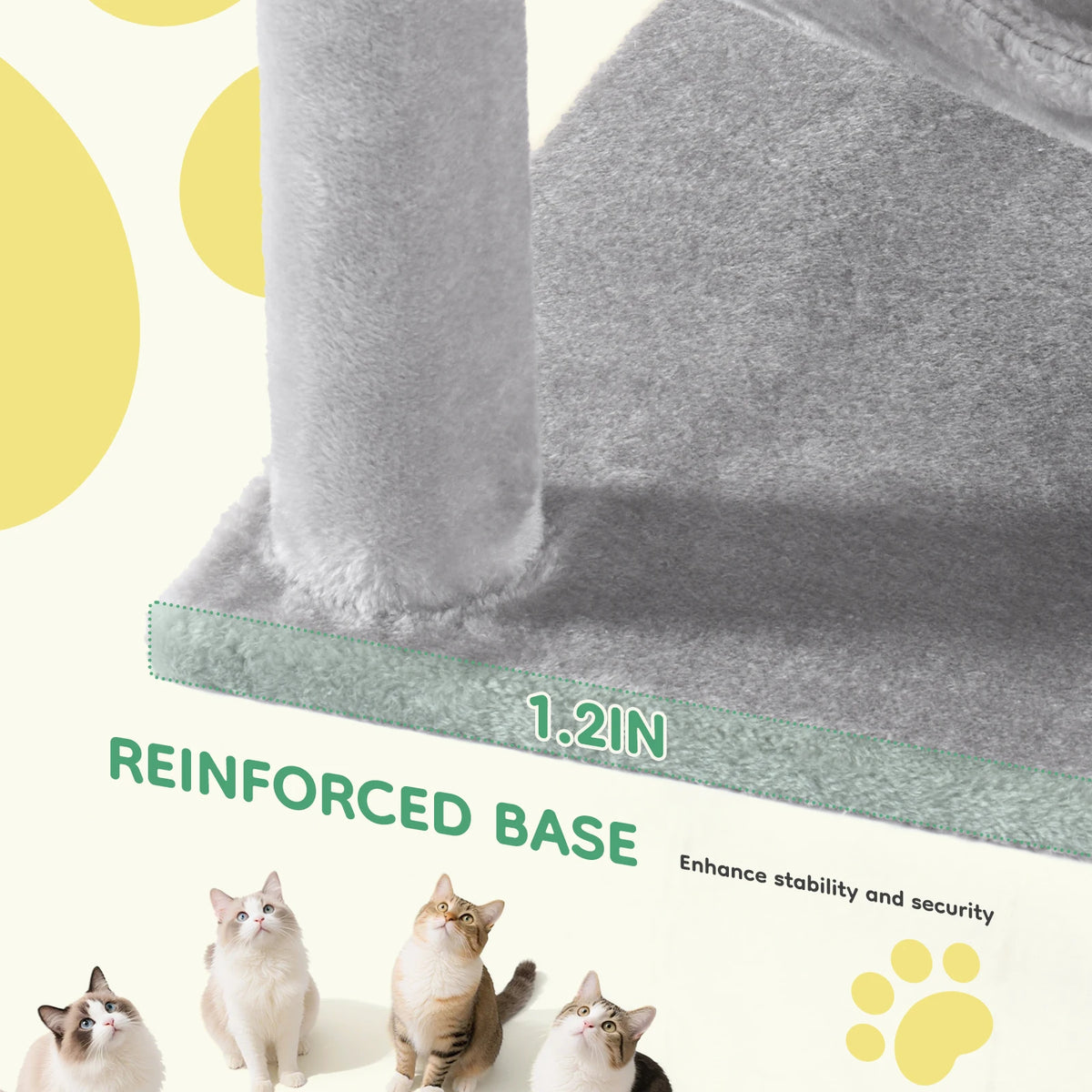 JHK Multi-Level Cat Tree With Sisal Scratching Posts