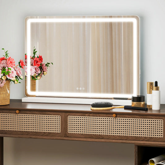 JHK LED Vanity Mirror Dimmable Triple Tone Memory Function