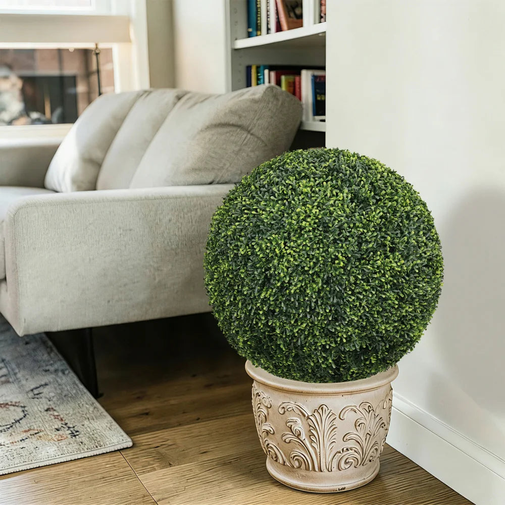 Artificial Boxwood Topiary Balls for Garden and Patio Decoration