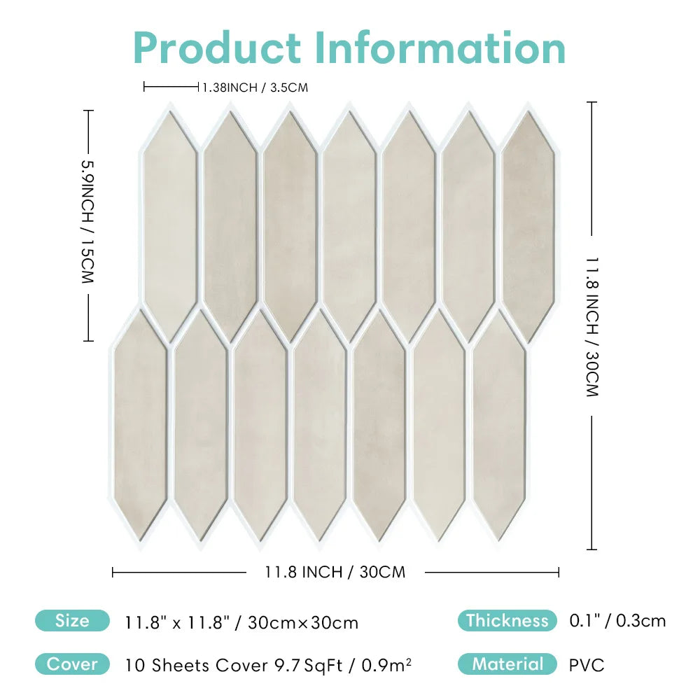 3D Hexagon Peel And Stick Wall Panels For Interior Decor