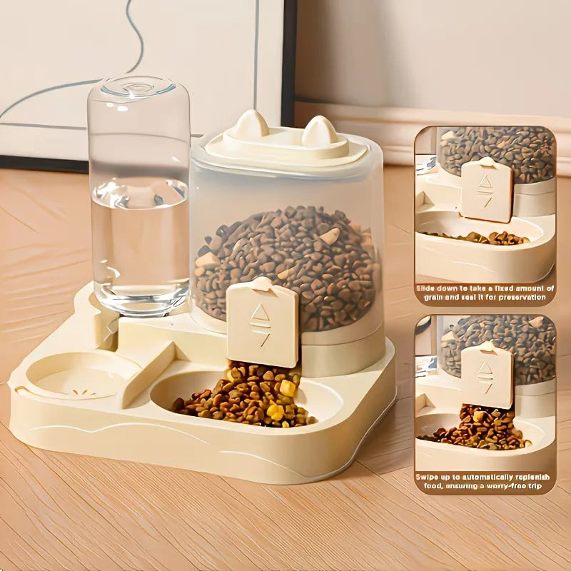 Automatic Pet Feeder and Water Dispenser for Cats and Dogs