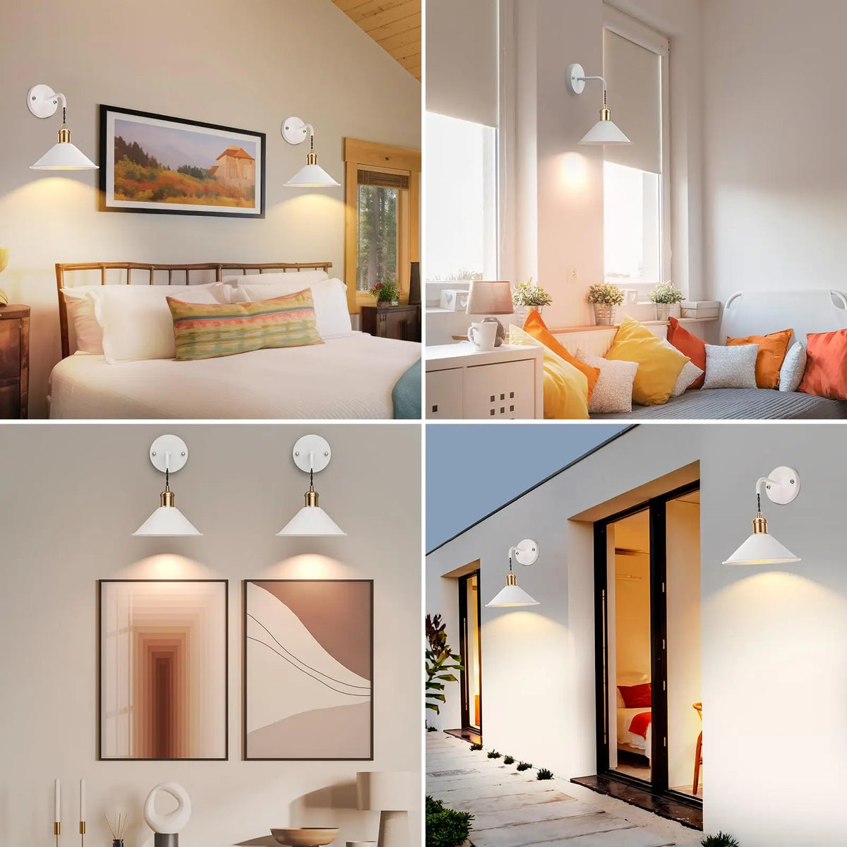 PRTILOUD Remote Controlled Dimmable Battery Operated Wall Sconces