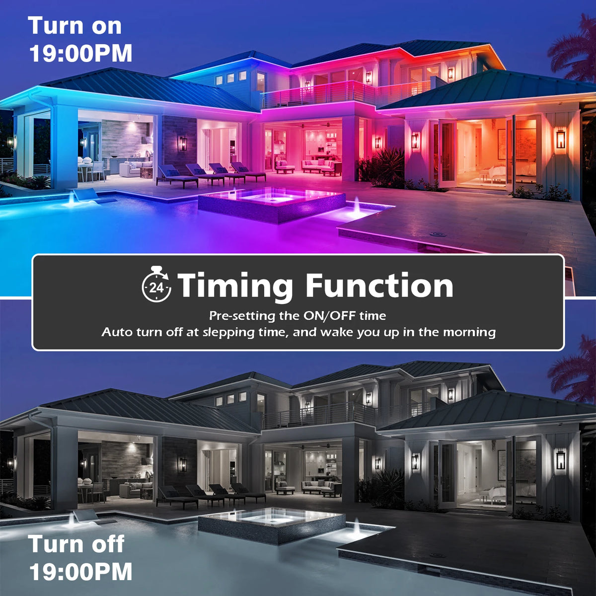 AILBTON Waterproof LED Strip Lights With App Control