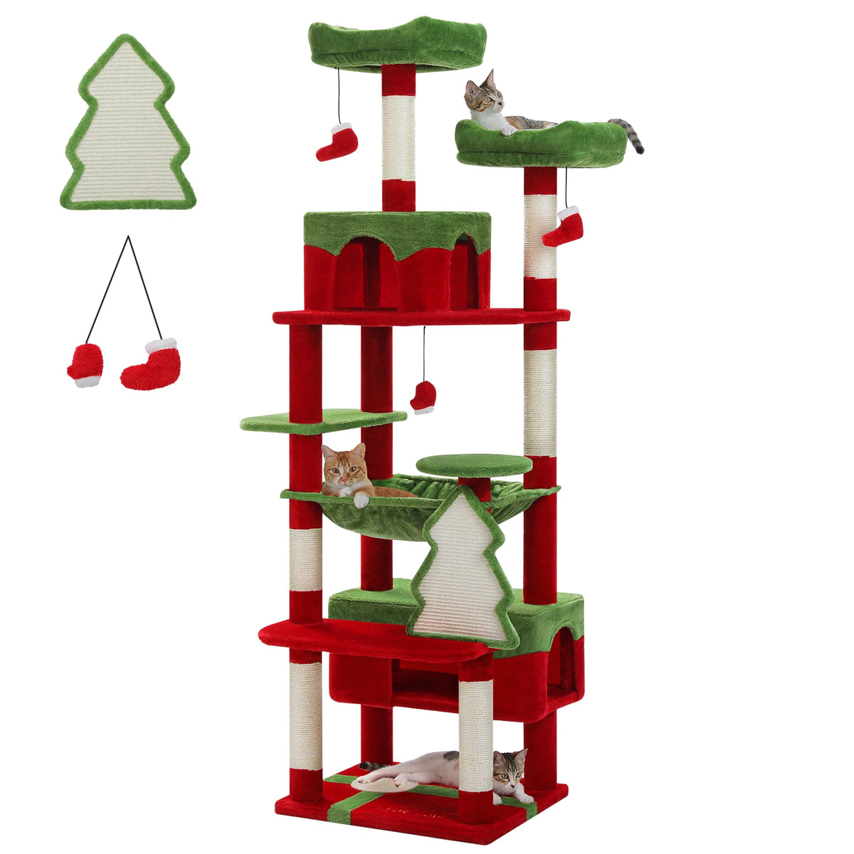 PAWZ Road Multilevel Cat Tree With Sisal Scratching Posts