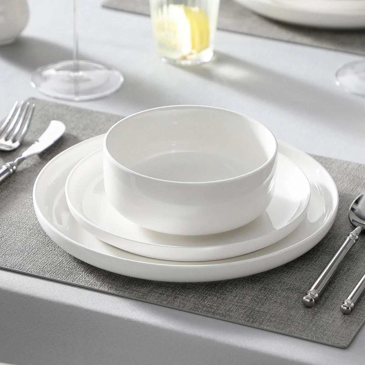 Malacasa Ceramic Porcelain Dinnerware Set