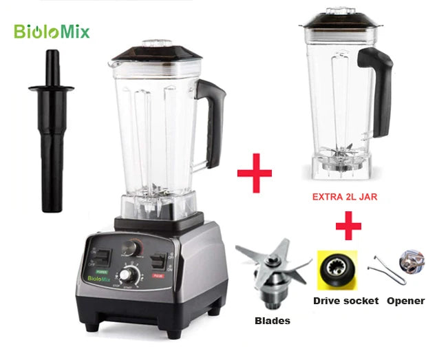Biolomix Heavy Duty Timer Blender and Food Processor